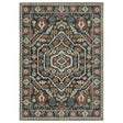 Oriental Weavers Sphinx HASTINGS HA02B Green Floral Rugs - main flat