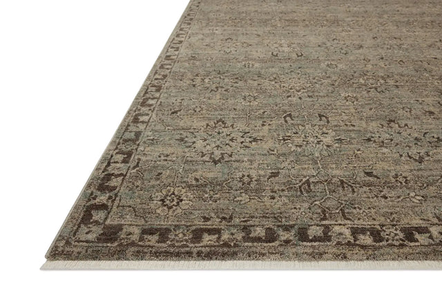 Loloi Briar BRR-06 Mist / Granite Rug - rug corner