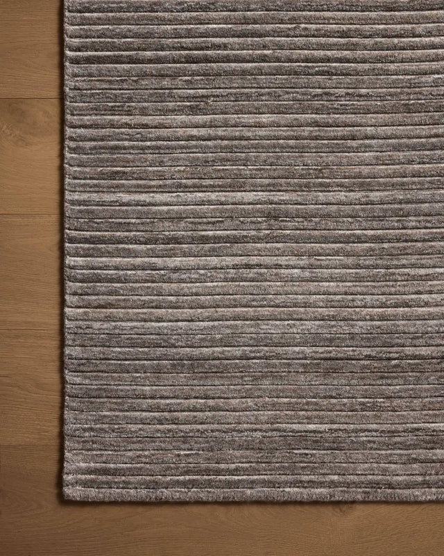 Loloi Sterling Stl-01 Stone Rug - corner on wood