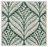 Safavieh Capri 5'-0" x 5'-0" Rug in Dark Green / Ivory