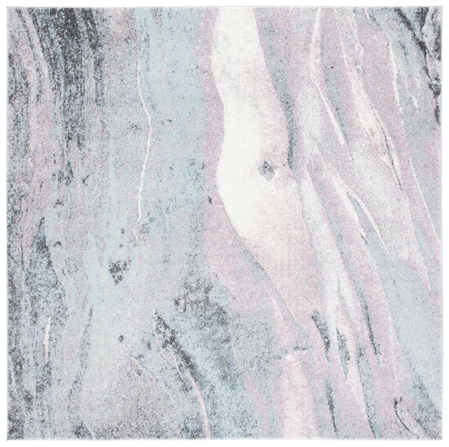 Safavieh Glacier 6'-7" x 6'-7" Rug in Pink / Blue
