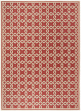 Safavieh Martha Stewart 6'-7" x 9'-6" Rug in Red / Creme