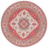 Safavieh Tucson 6'-0" x 6'-0" Rug in Red / Beige