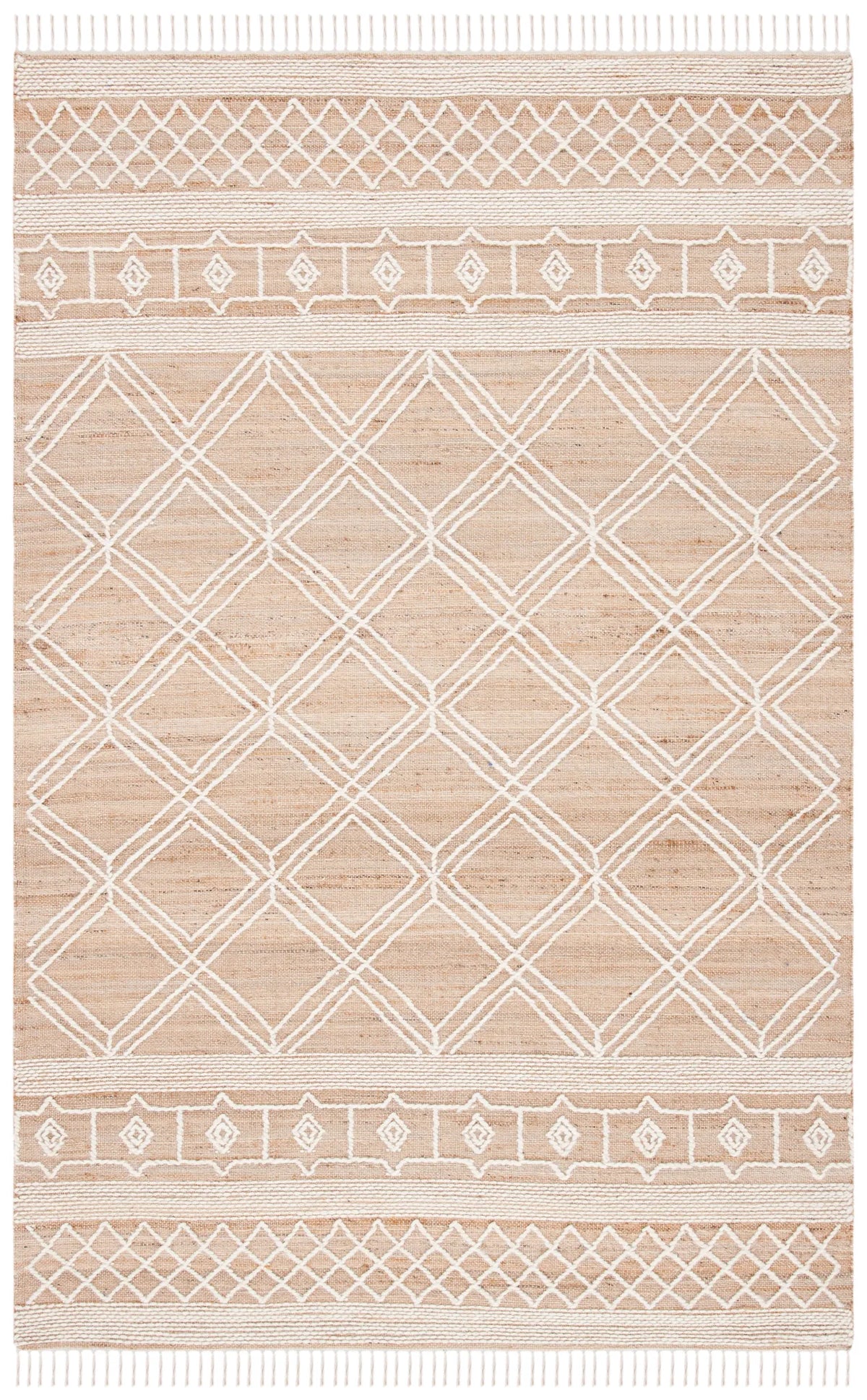 Safavieh Kilim 4'-0" x 6'-0" Rug in Natural / Ivory