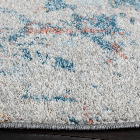 Safavieh Tulum 6'-7" x 6'-7" Rug in Ivory / Dark Blue