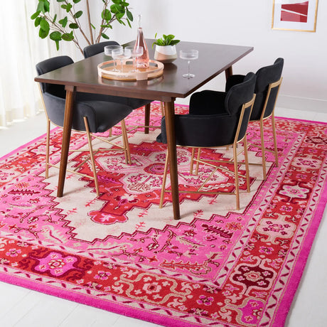 Safavieh Bellagio 10'-0" x 14'-0" Rug in Red Pink / Ivory