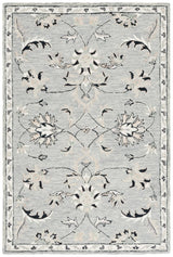 Safavieh Micro-Loop 4'-0" x 6'-0" Rug in Grey / Ivory