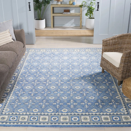Safavieh Ebony 10'-0" x 14'-0" Rug in Blue / Ivory