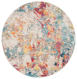 Safavieh Monaco 6'-7" x 6'-7" Rug in Ivory / Multi