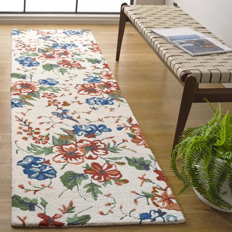 Safavieh Jardin 2'-3" x 8'-0" Rug in Ivory / Orange