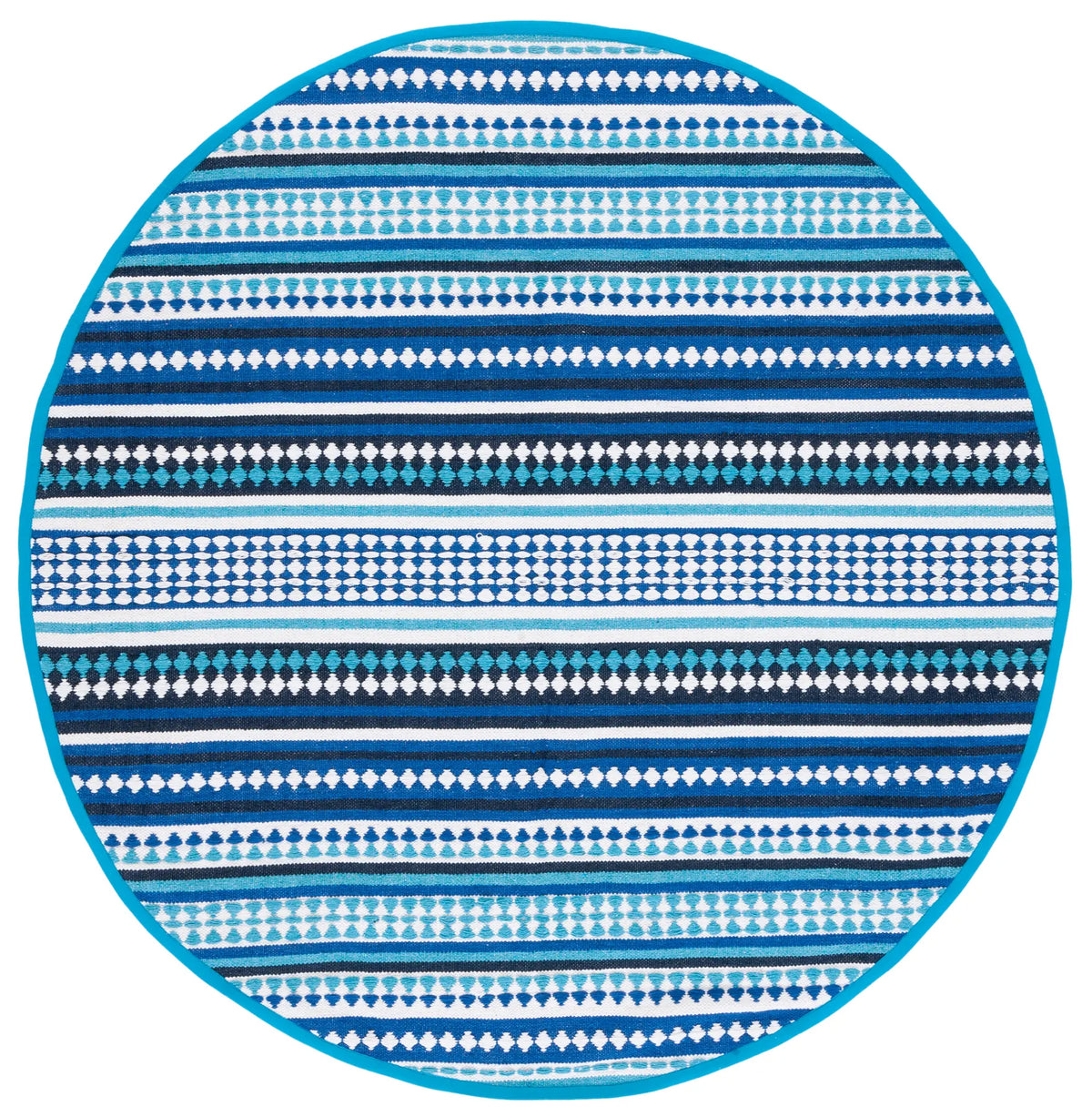 Safavieh Montauk 6'-0" x 6'-0" Rug in Blue / Ivory