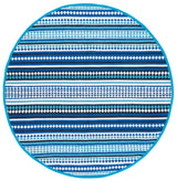 Safavieh Montauk 6'-0" x 6'-0" Rug in Blue / Ivory