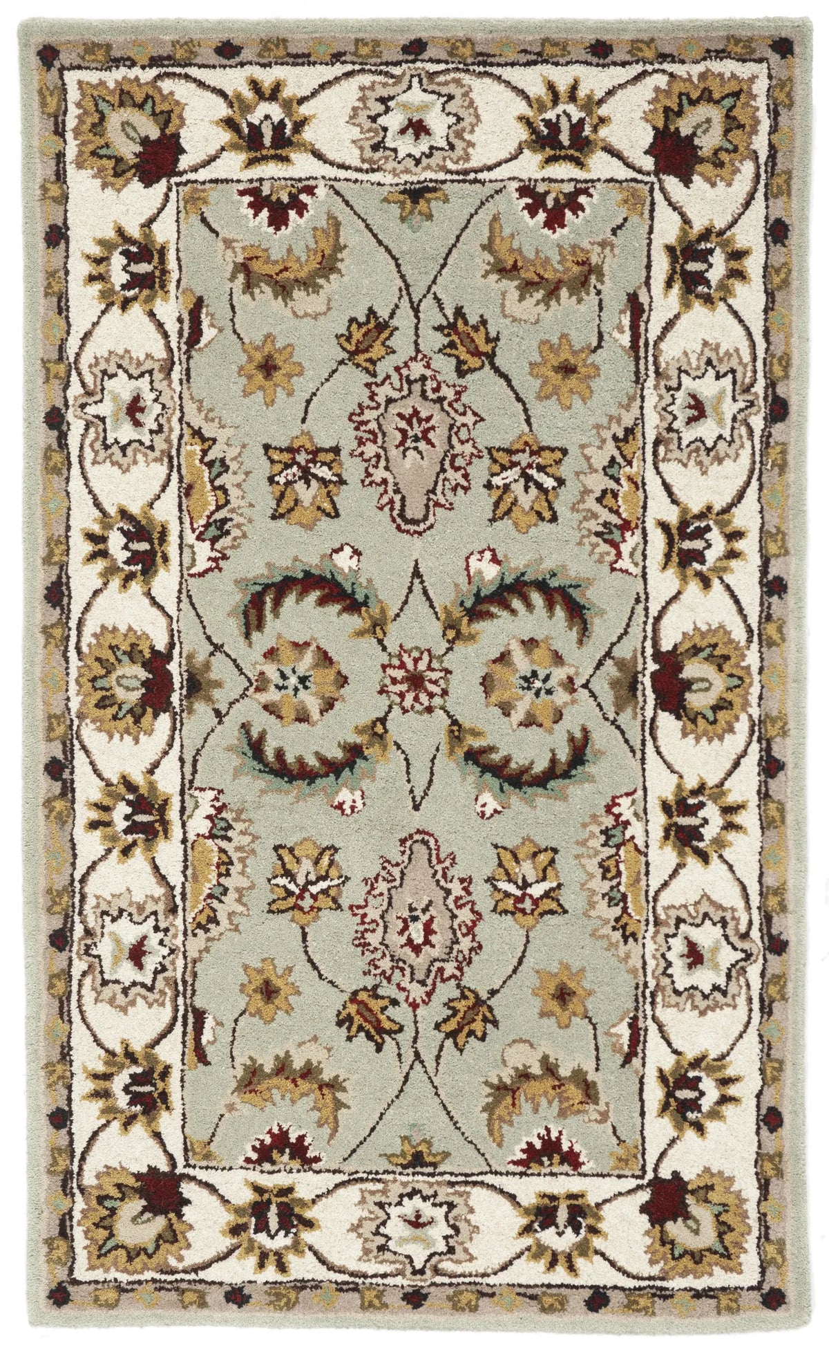 Safavieh Heritage 3'-0" x 5'-0" Rug in Sage / Ivory