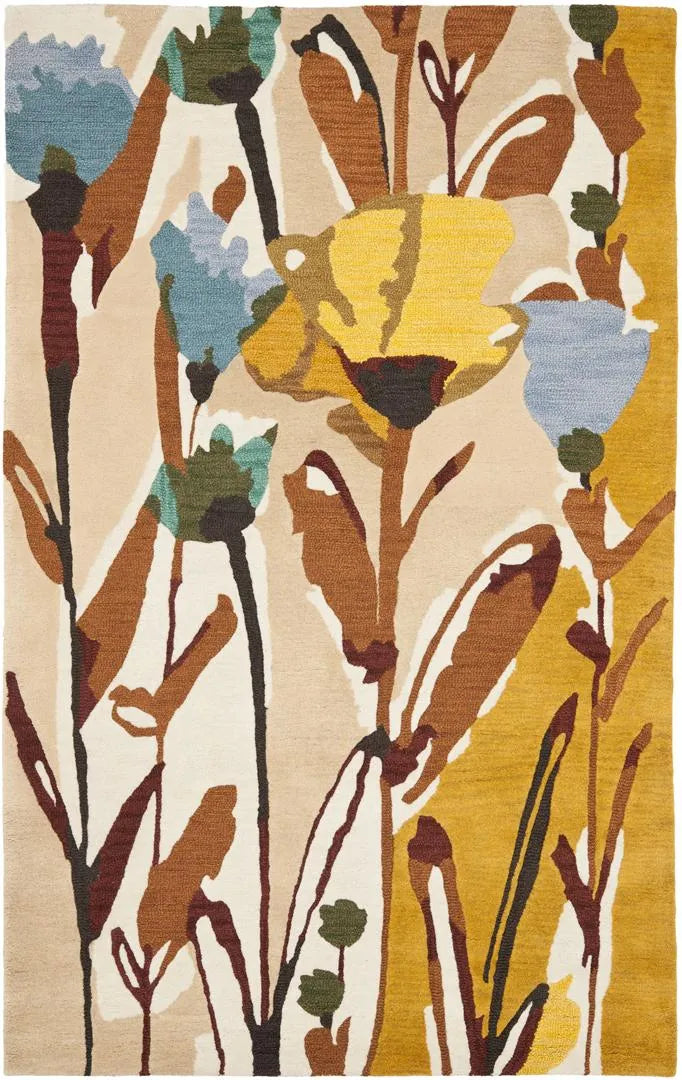Safavieh Jardin 4'-0" x 6'-0" Rug in Ivory / Multi