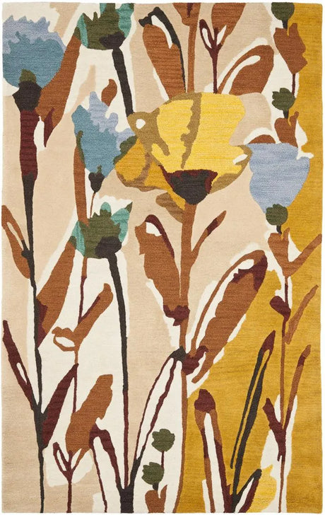 Safavieh Jardin 4'-0" x 6'-0" Rug in Ivory / Multi
