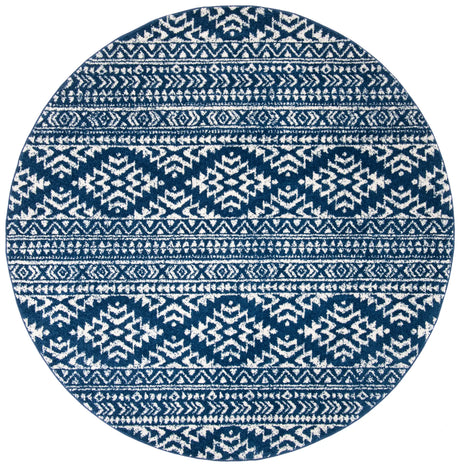 Safavieh Tulum 10'-0" x 10'-0" Rug in Navy / Ivory
