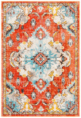Safavieh Madison 4'-0" x 6'-0" Rug in Orange / Light Blue