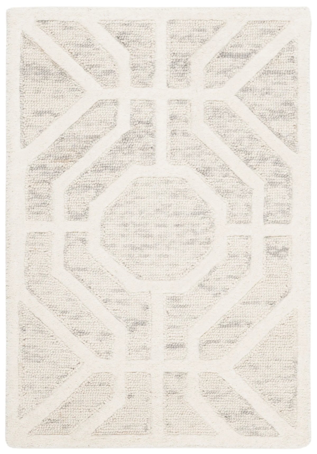 Safavieh Cambridge 2'-0" x 3'-0" Rug in Light Grey / Ivory