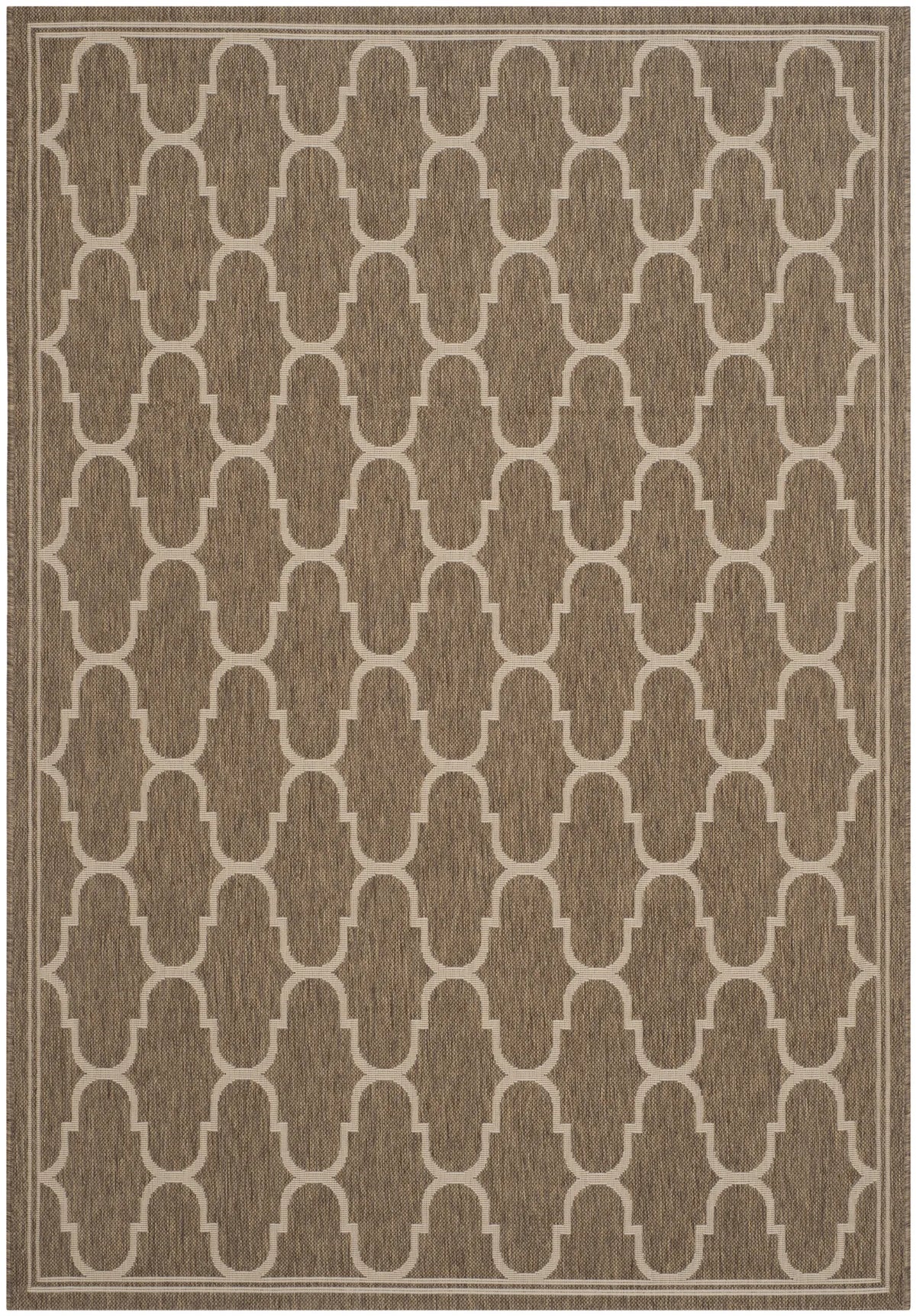 Safavieh Courtyard 4'-0" x 5'-7" Rug in Brown / Beige