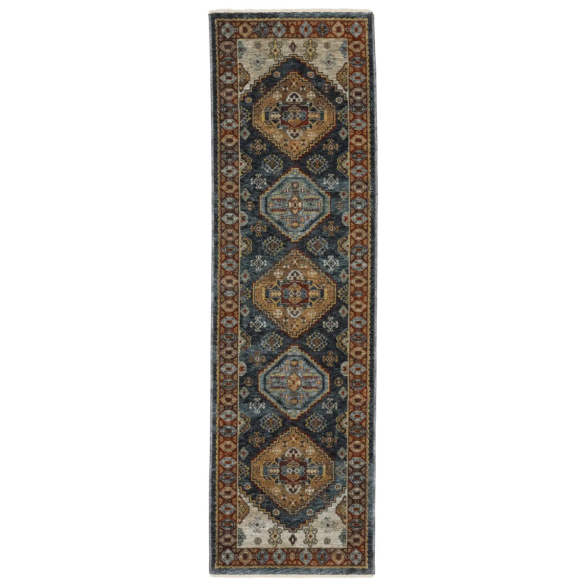 Oriental Weavers Sphinx Aberdeen 005W1 Blue/ Multi Rugs - runner