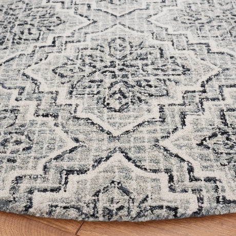 Safavieh Abstract 6'-0" x 6'-0" Rug in Dark Blue / Grey