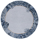 Safavieh Cabana 6'-5" x 6'-5" Rug in Ivory / Navy