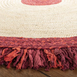 Safavieh Cape Cod 5'-0" x 5'-0" Rug in Red / Natural