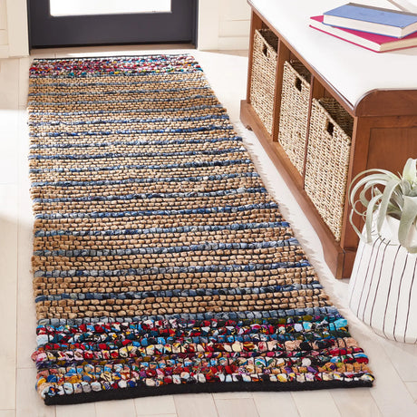 Safavieh Cape Cod 2'-3" x 8'-0" Rug in Natural / Blue