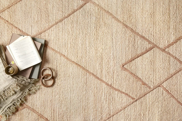 Loloi Bodhi Bod-01 Ivory/Natural Rugs - styled aerial 1