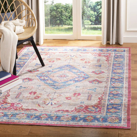 Safavieh Saffron 4'-0" x 6'-0" Rug in Rust / Ivory