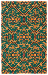 Safavieh Heritage 4'-0" x 6'-0" Rug in Green / Orange