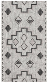 Safavieh Courtyard 2'-0" x 3'-7" Rug in Grey / Black