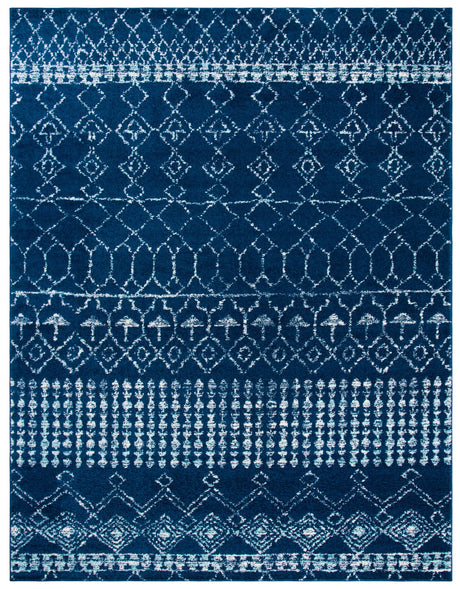 Safavieh Tulum 10'-0" x 13'-0" Rug in Navy / Ivory