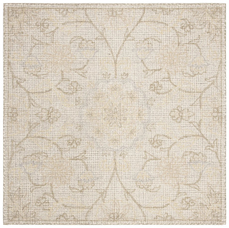 Safavieh Abstract 6'-0" x 6'-0" Rug in Light Grey / Ivory