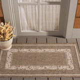 Safavieh Courtyard 2'-0" x 3'-7" Rug in Brown / Natural