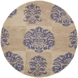 Safavieh Wyndham 7'-0" x 7'-0" Rug in Beige / Lavander