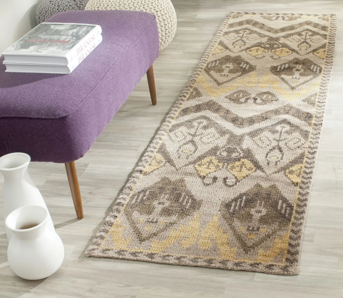 Safavieh Kenya 2'-3" x 8'-0" Rug in Gold / Beige