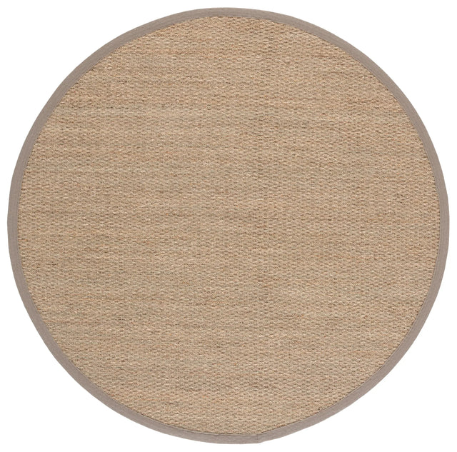 Safavieh Natural Fiber 6'-0" x 6'-0" Rug in Natural / Grey