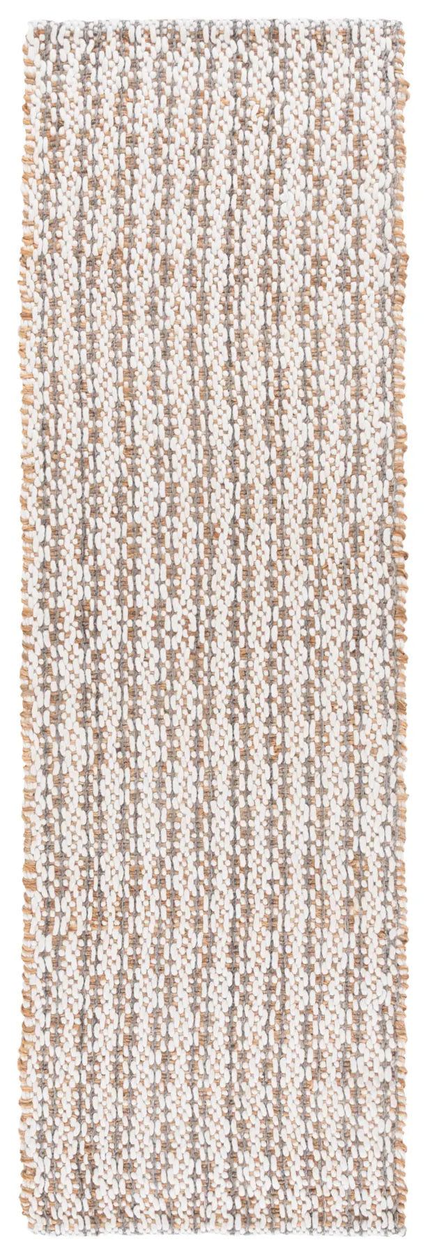Safavieh Natural Fiber 2'-3" x 8'-0" Rug in Natural / Grey