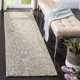 Safavieh Abstract 2'-3" x 10'-0" Rug in Ivory / Grey