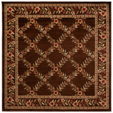 Safavieh Lyndhurst 6'-7" x 6'-7" Rug in Brown / Brown