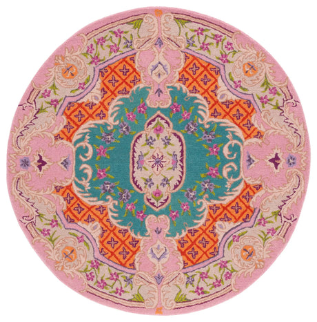 Safavieh Bellagio 5'-0" x 5'-0" Rug in Blue / Pink