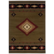 Oriental Weavers Sphinx Hudson 087j1 Green / Red Rugs - main flat