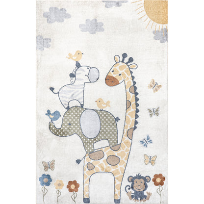 Nuloom Cass Safari Kids Grhn13A Beige Area Rug