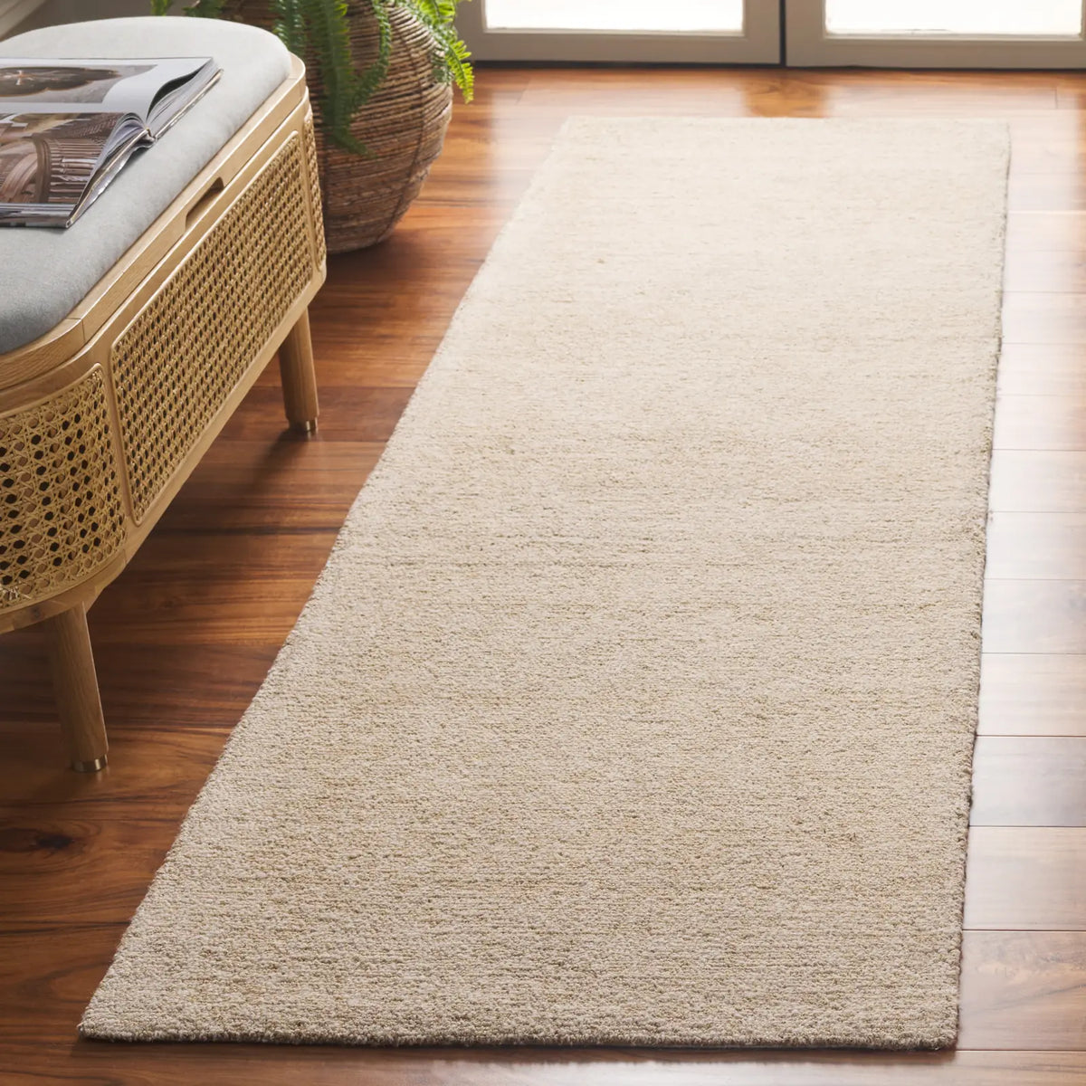 Safavieh Natural Fiber 2'-3" x 9'-0" Rug in Natural / Bleach