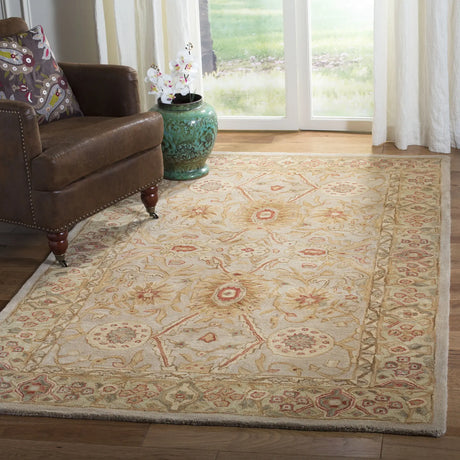 Safavieh Anatolia 4'-0" x 6'-0" Rug in Grey Beige / Sage