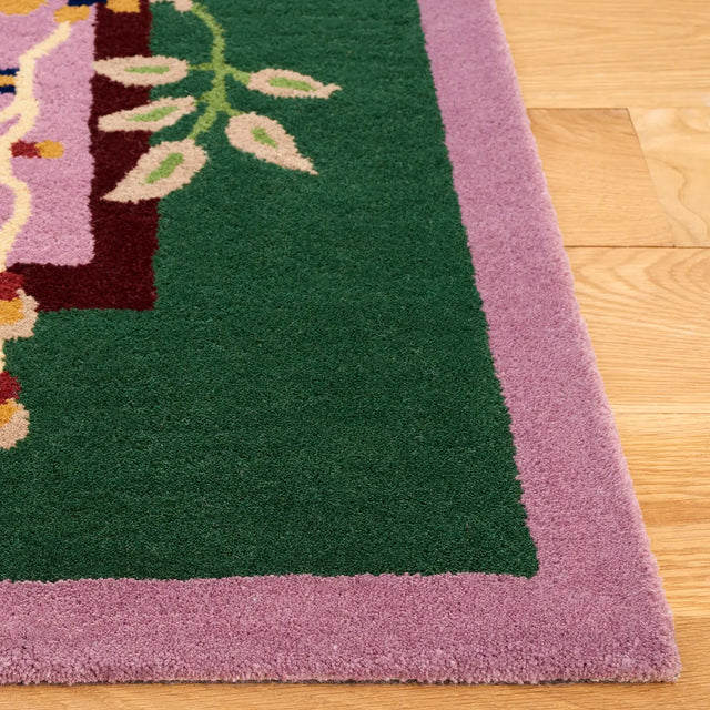 Safavieh Metro 4'-0" x 6'-0" Rug in Purple / Green