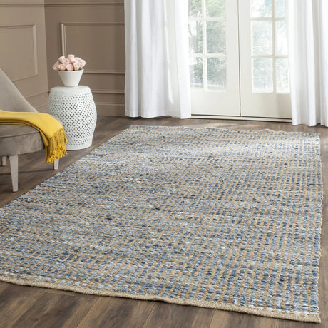 Safavieh Cape Cod 4'-0" x 6'-0" Rug in Natural / Blue