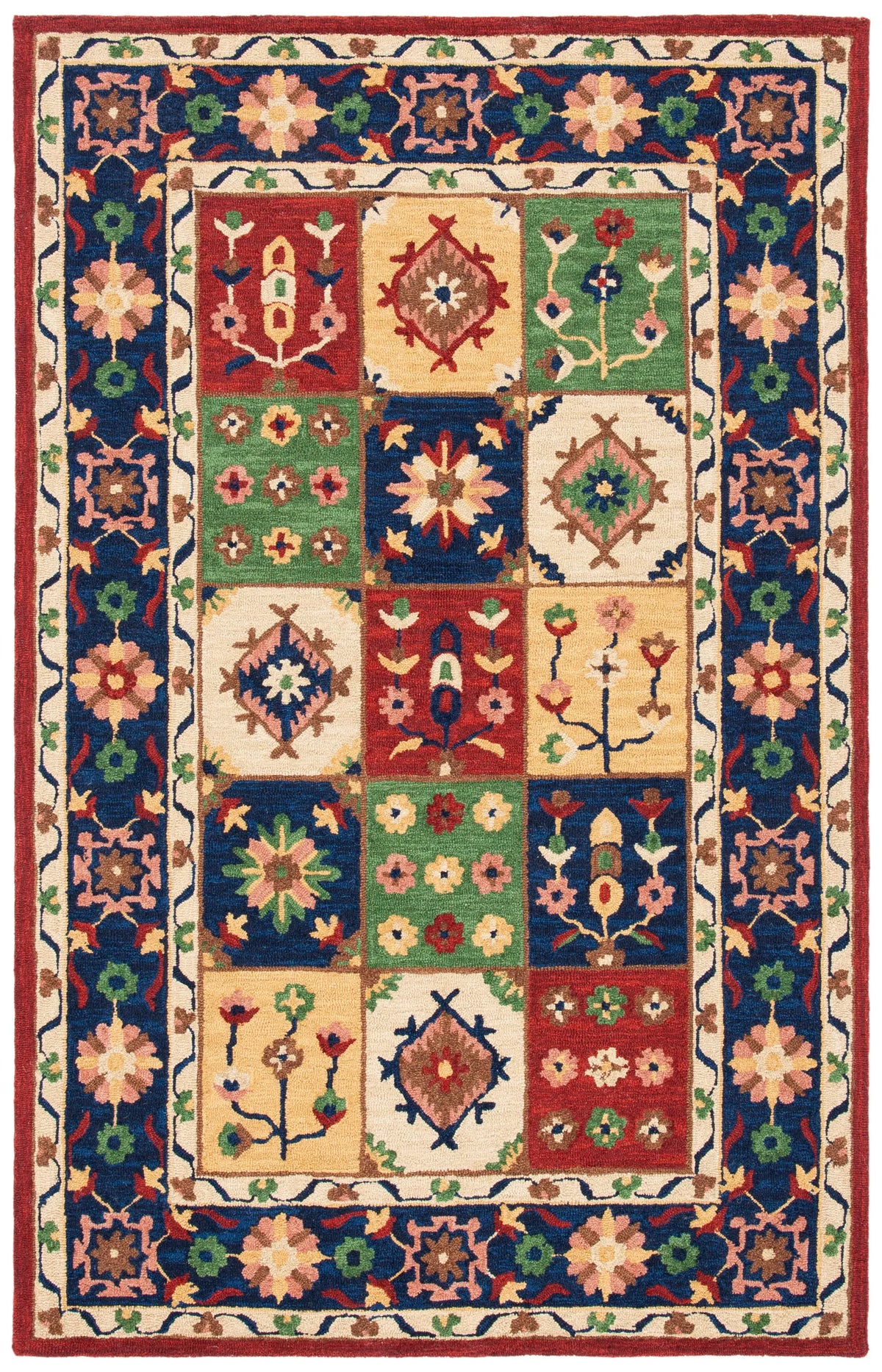 Safavieh Heritage 4'-0" x 6'-0" Rug in Green / Red