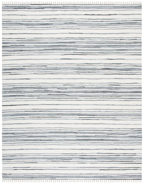 Safavieh Rag Rug 10'-0" x 14'-0" Rug in Ivory / Grey